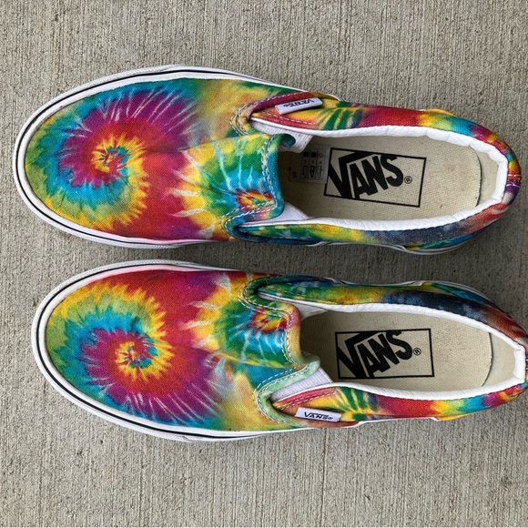 Vans Shoes - Vans Multicolor Tie-Dye Slip-Ons